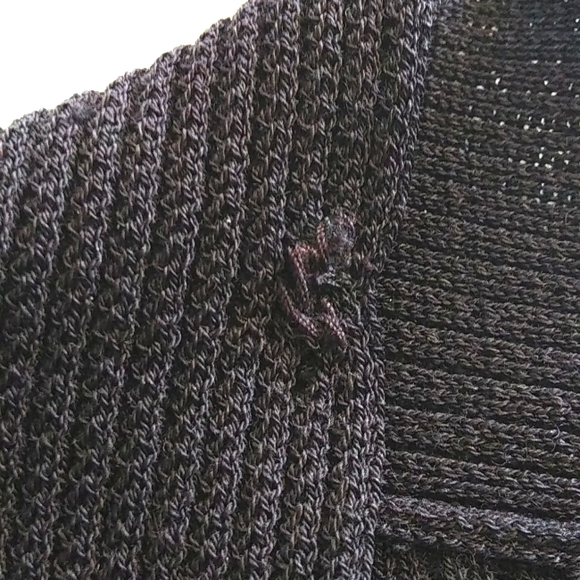 💵 HOST PICK- EILEEN FISHER CLASSIC LONG RIBBED CARDIGAN SWEATER,BLACK, S-XS - Picture 11 of 12